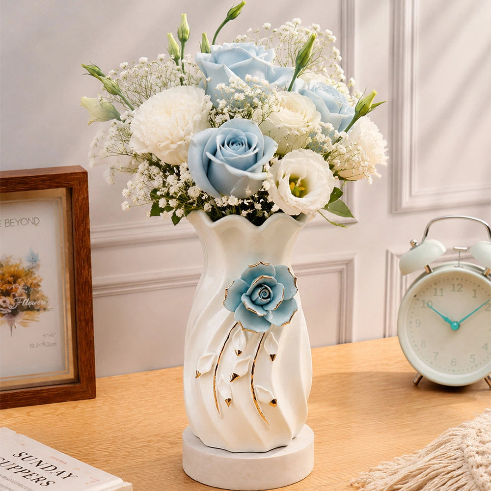 Snow Rose Vase