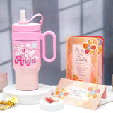 Twinkle Cartoon Tumbler & Sister Rakhi Card Gift Set