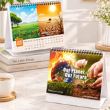 Pack Of 2 Multicolor Our Planet Our Future Desk Calendar 2027