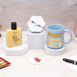 Evil Eye Rakhi & UXR Royal Life Perfume Mug Set