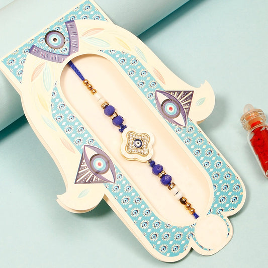 Evil Eye Clover Rakhi