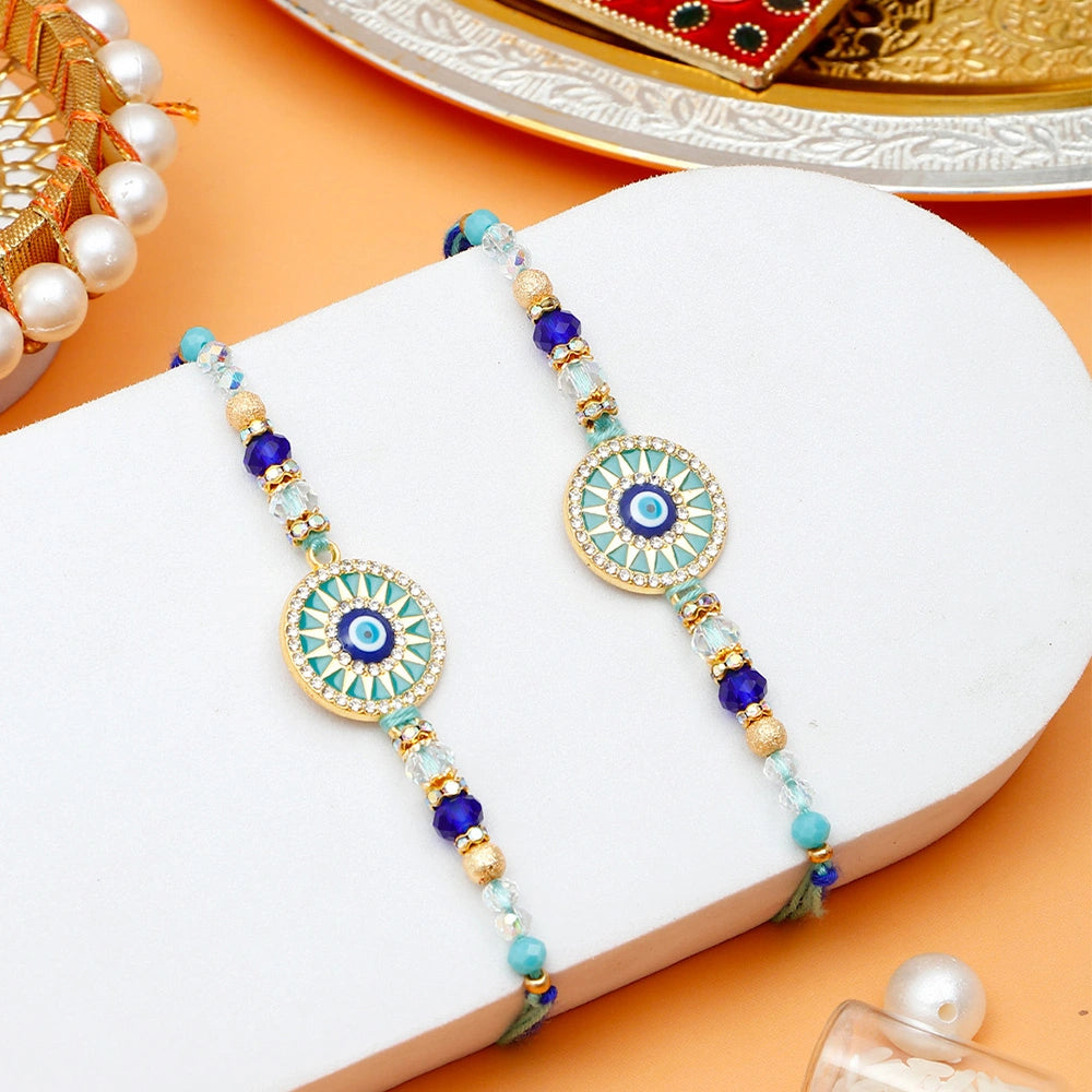 Pack Of 2 Evil Eye Mandala Rakhi