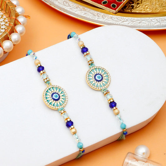 Pack Of 2 Evil Eye Mandala Rakhi