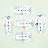 Pack Of 5 Evil Eye Mandala Rakhi