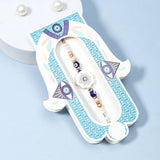 Set of 2 Clover Blossom Evil Eye Rakhi