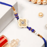 Set of 2 Clover Blossom Evil Eye Rakhi