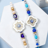 Set of 2 Clover Blossom Evil Eye Rakhi