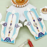 Pack Of 2 Evil Eye Floral Rakhi