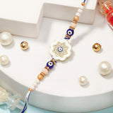 Pack Of 3 Evil Eye Floral Rakhi