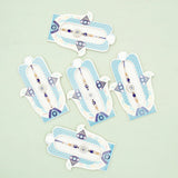 Pack Of 5 Evil Eye Floral Rakhi