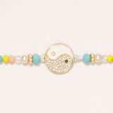 Yin Yang Rhinestone Rakhi