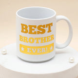 Brother Rakhi Gift Set with Best Brother Ever Mug - Brother Charm Designer Rakhi