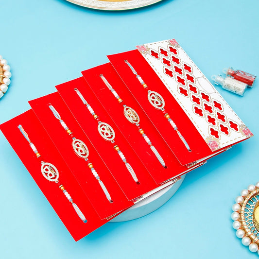 Pack Of 5 Cool Brother Rhinestone Rakhi