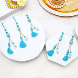 Pack Of 5 Teal Tint Lumba Rakhi
