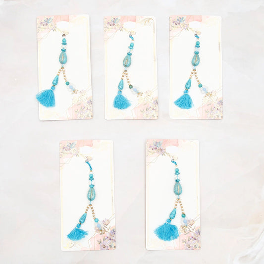 Pack Of 5 Teal Tint Lumba Rakhi
