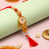 Pack Of 2 Golden Crimson Lumba Rakhi
