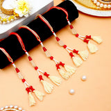 Pack Of 5 Beads And Pearls Lumba Rakhi