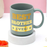 Premium Rakhi for Brother with Best Brother Mug - Wooden Evil Eye Rakhi Gift Set