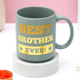 Rudraksha Rakhi for Brother with Green Mug - Pearl Rakhi Gift for Raksha Bandhan