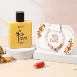 Rakhi for Brother with Perfume - Blue Stone Rakhi & UXR Classic Oud Gift Set