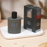 Blue Stone Beaded Rakhi & UXR Classic Oud Perfume Mug Set