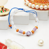 Violet Stone Adjustable Rakhi
