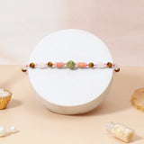 Tiger Eye Bracelet Rakhi & UXR Classic Oud Perfume - Rakhi Gift Set for Brother