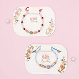 Set of 2 Earthy Gemstone Bead Rakhi
