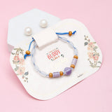 Set of 2 Earthy Gemstone Bead Rakhi