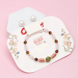 Set of 2 Earthy Gemstone Bead Rakhi
