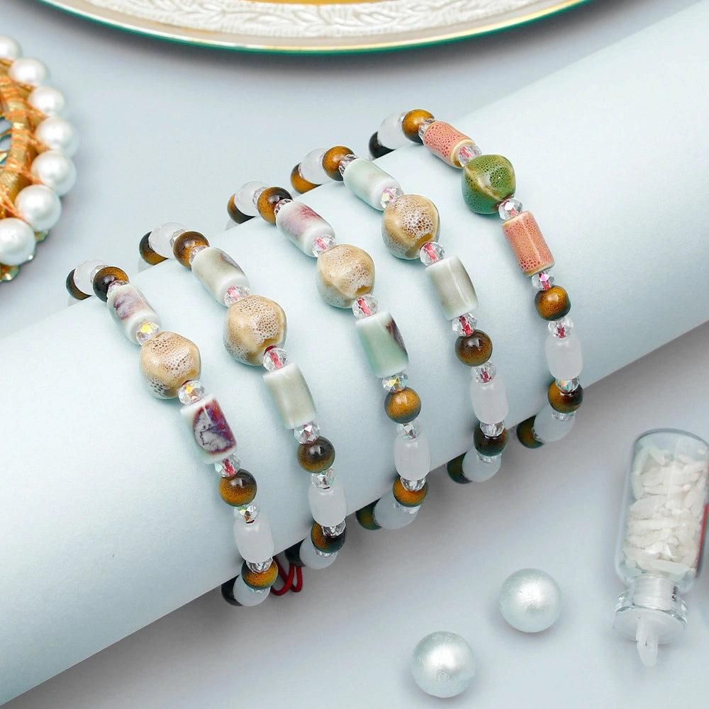 Pack Of 5 Forest Guardian Adjustable Rakhi