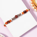 Rudraksha & Evil Eye Bead Rakhi Set