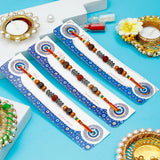 Pack Of 3 Rudraksh Wooden Beads Rakhi