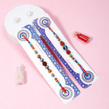 Wooden Rudraksha & Evil Eye Charm Rakhi Set