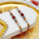 Pack Of 2 Beaded Rudraksh Rakhi
