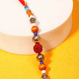 Pack Of 5 Beaded Rudraksh Rakhi