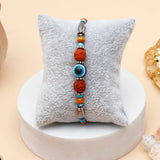 Evil Eye Rudraksha Rakhi for Brother with Perfume - UXR Royal Life Rakhi Gift Set