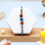 Rudraksha Evil Eye Rakhi Gift Set for Brother with Archies 01 Perfume
