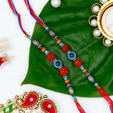 Pack Of 2 Evil Eye Rudraksh Rakhi