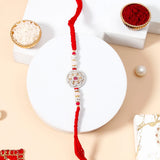 Rakhi Gift Set for Brother - Ruby Mandala Charm Rakhi & UXR Original Perfume