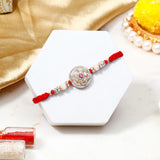 Designer Rakhi for Brother with Best Brother Ever Mug - Ruby Rakhi Gift Set