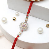 Pack Of 5 Royal Ruby Stone Rakhi