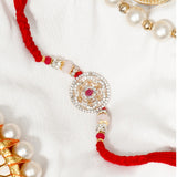 Pack Of 5 Royal Ruby Stone Rakhi