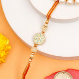 Pack Of 5 Golden Hue Spinning Rakhi
