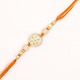 Pack Of 5 Golden Hue Spinning Rakhi