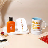 Clover Charm Rakhi & Archies 01 Musk Perfume Mug Set