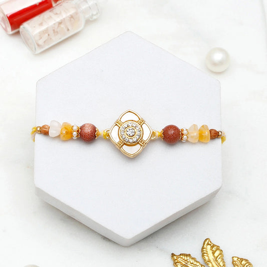 Clover Charm Rakhi & Archies 01 Musk Perfume Mug Set