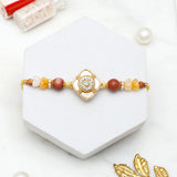 Clover Charm Rakhi Gift Set for Brother with Archies 01 Musk Perfume