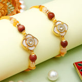 Pack Of 2 Caramel Spinning Rakhi