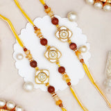 Pack Of 3 Caramel Spinning Rakhi